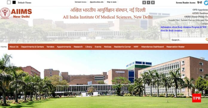 AIIMS Delhi Vacancy 2026 government medical job recruitment